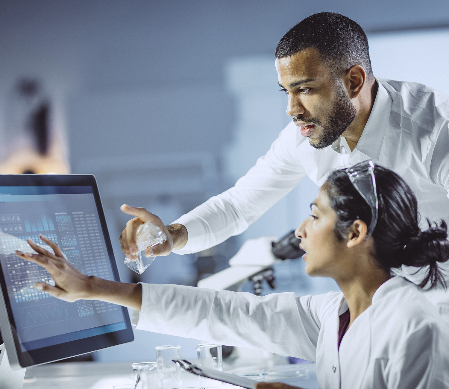 Scientists Working in The Laboratory Scientist Working in The Laboratory