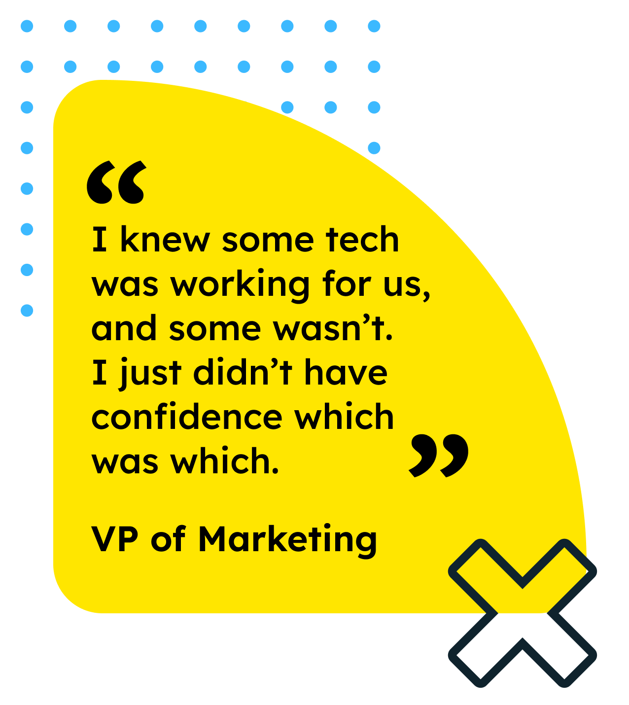 Quote from VP of Marketing