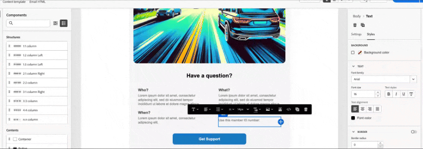 Adding personalization tokens in Marketo
